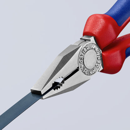 KNIPEX 03 05 180 SB Pinza universal con mangos ergonómicos cromada 180 mm (7.25″)