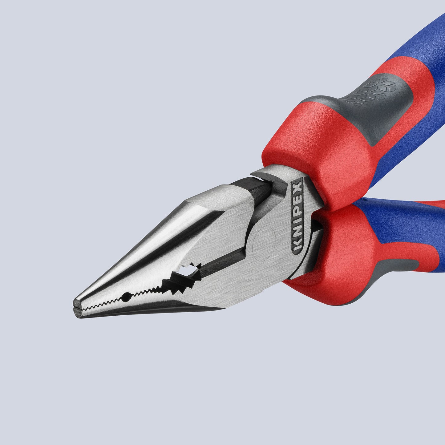 KNIPEX 08 22 145 SB Pinza universal de punta fina con mangos ergonómicos pavonada 145 mm (5.75″)