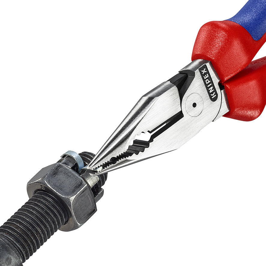 KNIPEX 08 22 185 Pinza universal de punta fina con mangos ergonómicos pavonada (7.25″)