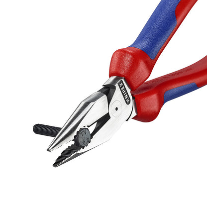 KNIPEX 08 22 185 Pinza universal de punta fina con mangos ergonómicos pavonada (7.25″)