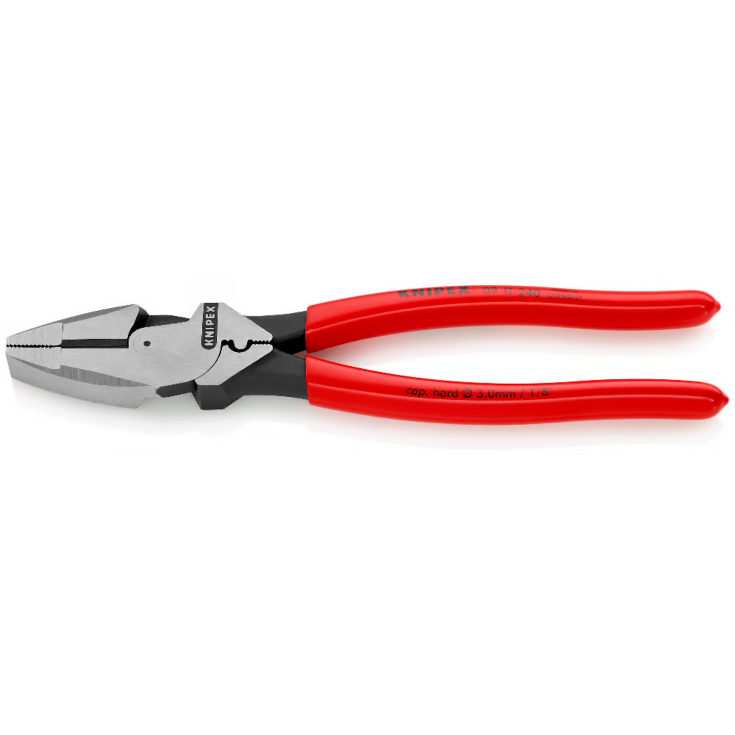 KNIPEX 09 11 240 SB Pinza de electricista mod. americano con mangos de plástico pavonada 240 mm (9.5″)