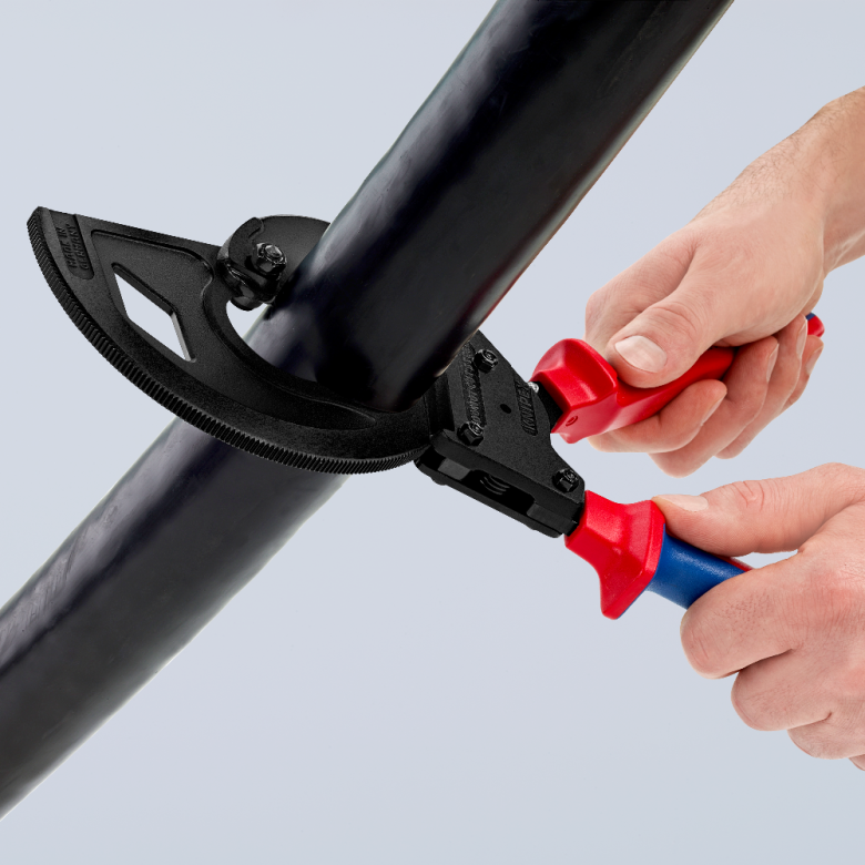 KNIPEX 95 32 320 Cortacables (tipo matraca, 3 velocidades) 320 mm