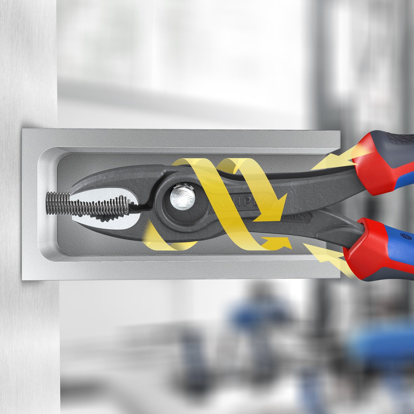 KNIPEX 82 02 150 SB TwinGrip® Pinza de presión frontal  150 mm