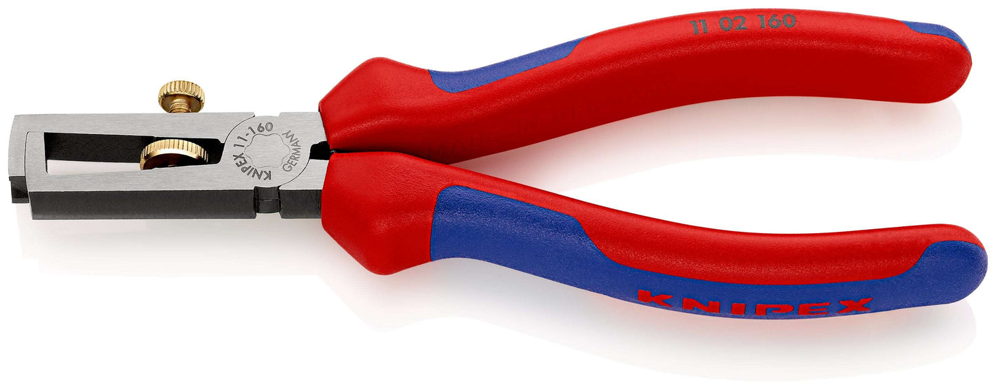 KNIPEX 11 02 160 SB Pinza pelacables Con fundas en dos componentes acabado pavonado 160 mm