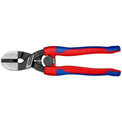 KNIPEX 71 22 200 Pinza cortapernos compacta CoBolt ángulo de 20° con mangos ergonómicos delgados pavonada 200 mm (8'')