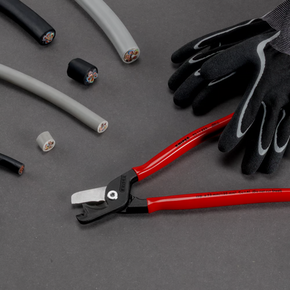 KNIPEX 95 11 225 Cortacables con corte escalonado StepCut XL 229 mm (9″)
