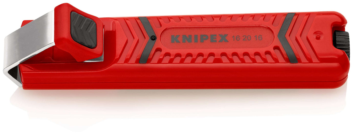 KNIPEX 16 20 16 SB Pelacables carcasa de plástico resistente a golpes 130 mm