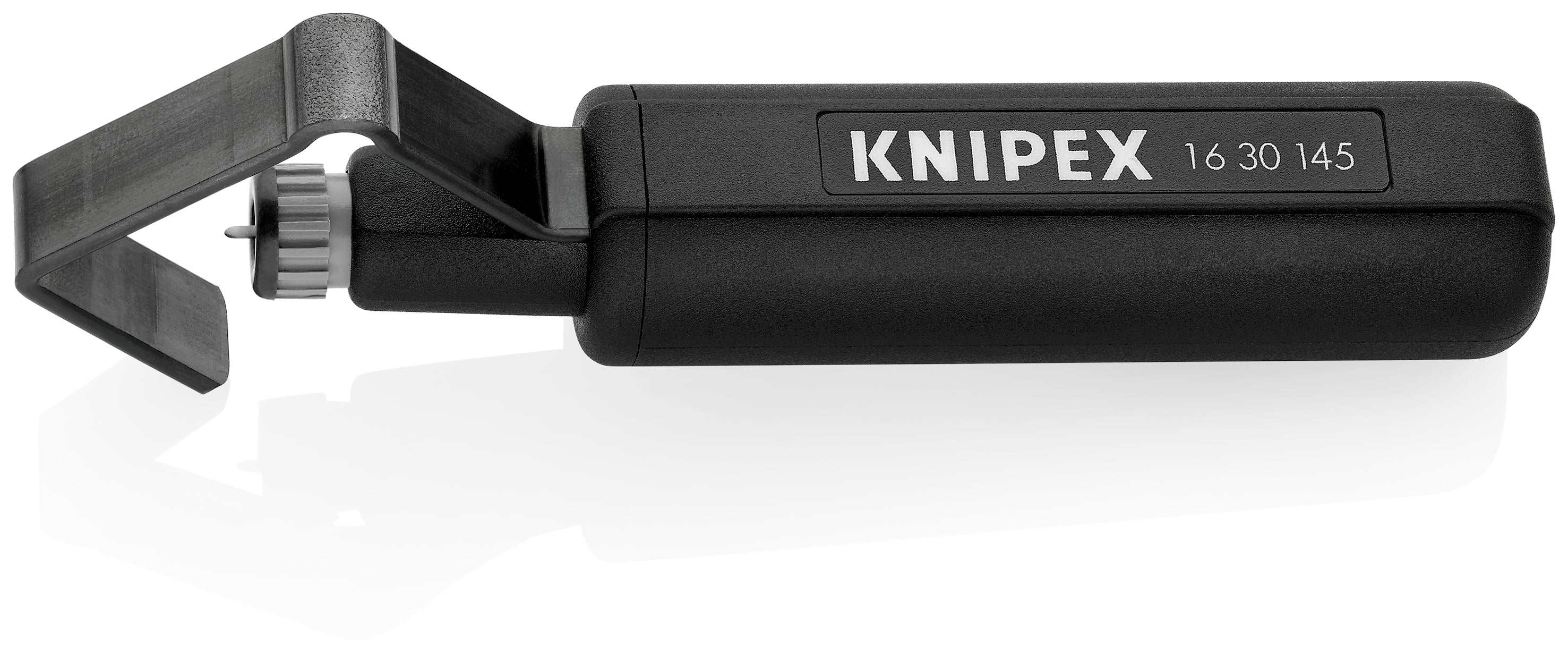 Alicate Pelacables Knipex StriX Con Tijera Integrada - 180 Mm, Atramentado Negro, Para Trabajos Eléctricos