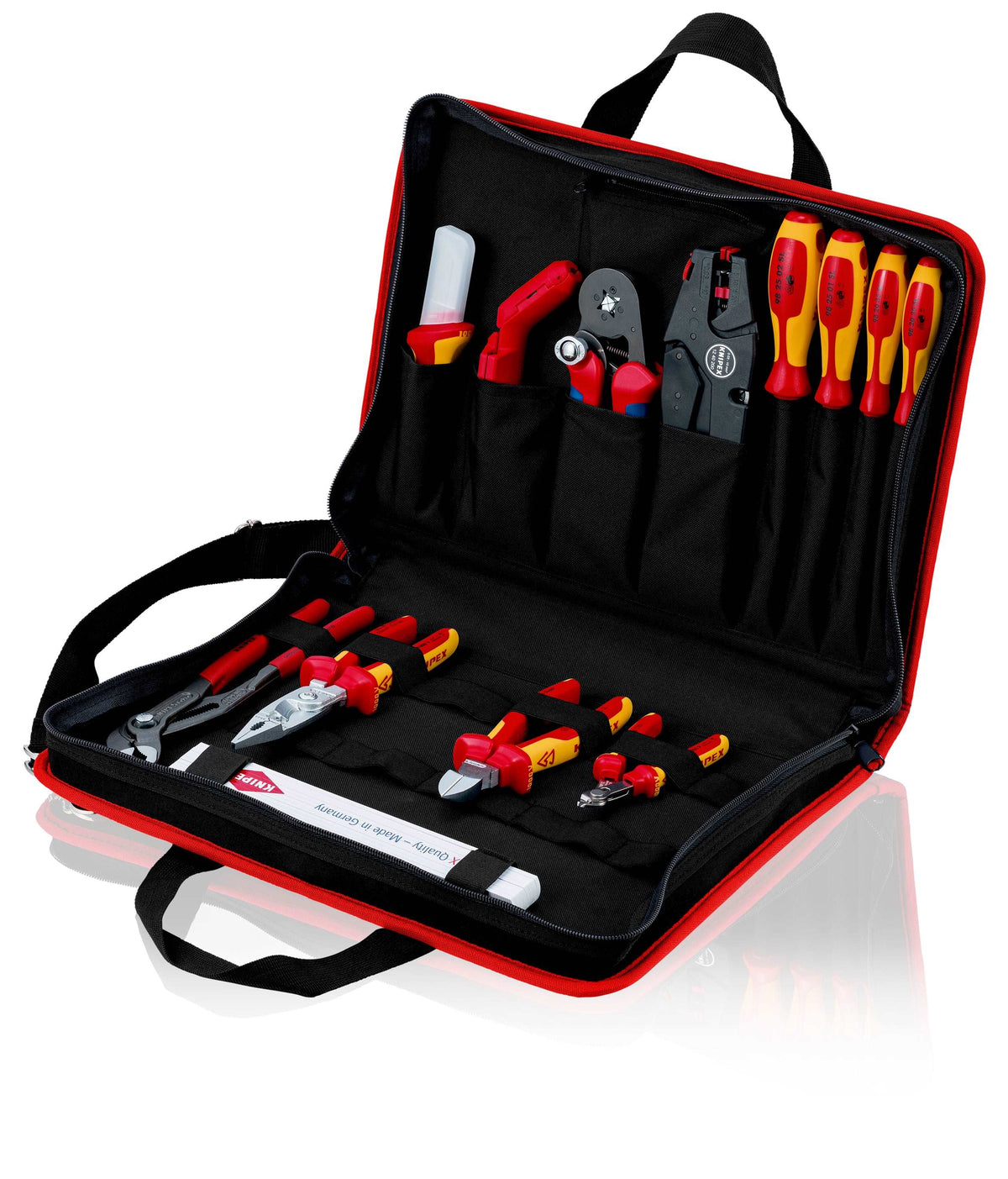 KNIPEX 00 21 11 Bolsa portaherramientas ″Compact″ Eléctrico de 14 piezas 290 mm