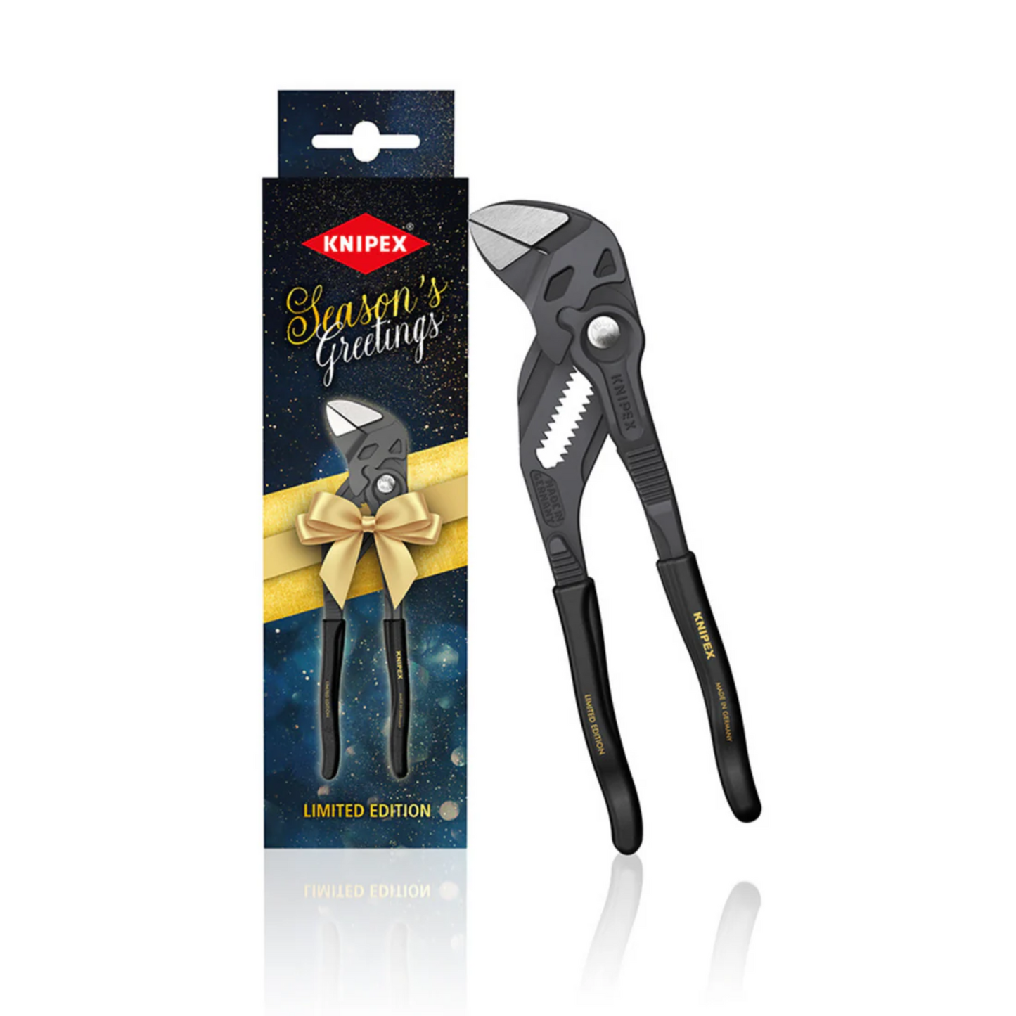KNIPEX 86 01 180 XMAS Pinza de extensión y llave en una sola herramienta 180 mm (7 1/4″) XMAS 2023 - Edición limitada