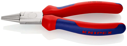 KNIPEX 22 05 160 Pinzas con bocas redondas Con fundas en dos componentes cromado 160 mm