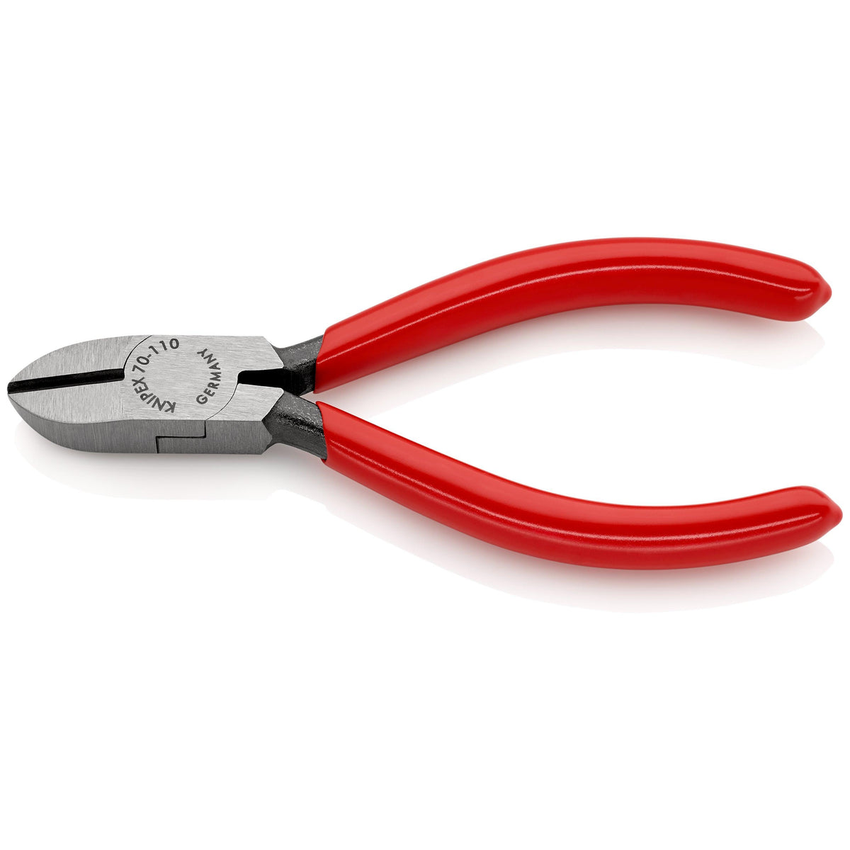 KNIPEX 70 01 110 Pinza de corte diagonal con mangos de plástico pavonada 110 mm (4'')