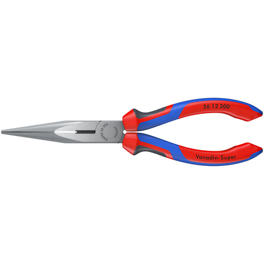 KNIPEX 26 12 200 Pinza de montaje (Pinzas de boca cigüeña) Con fundas en dos componentes acabado pavonado 200 mm