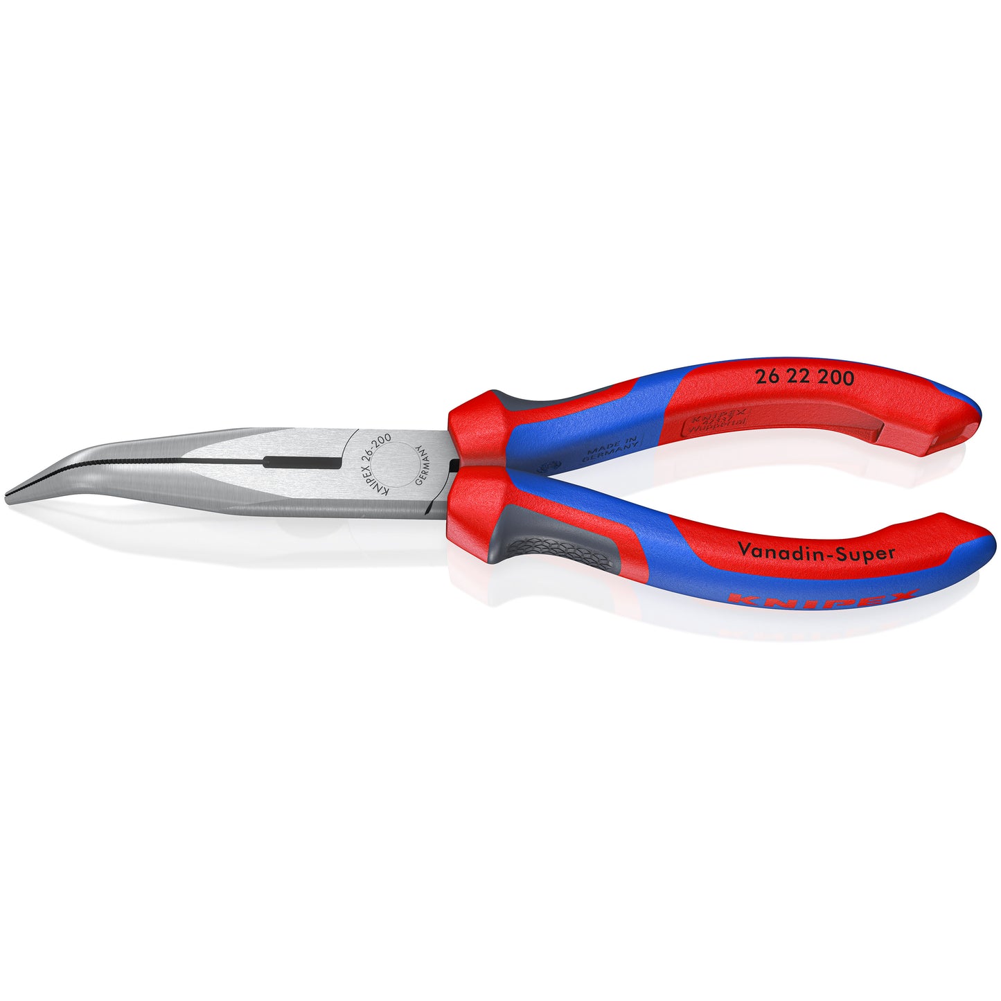 KNIPEX 26 22 200 Pinza de punta larga con ángulo 200 mm