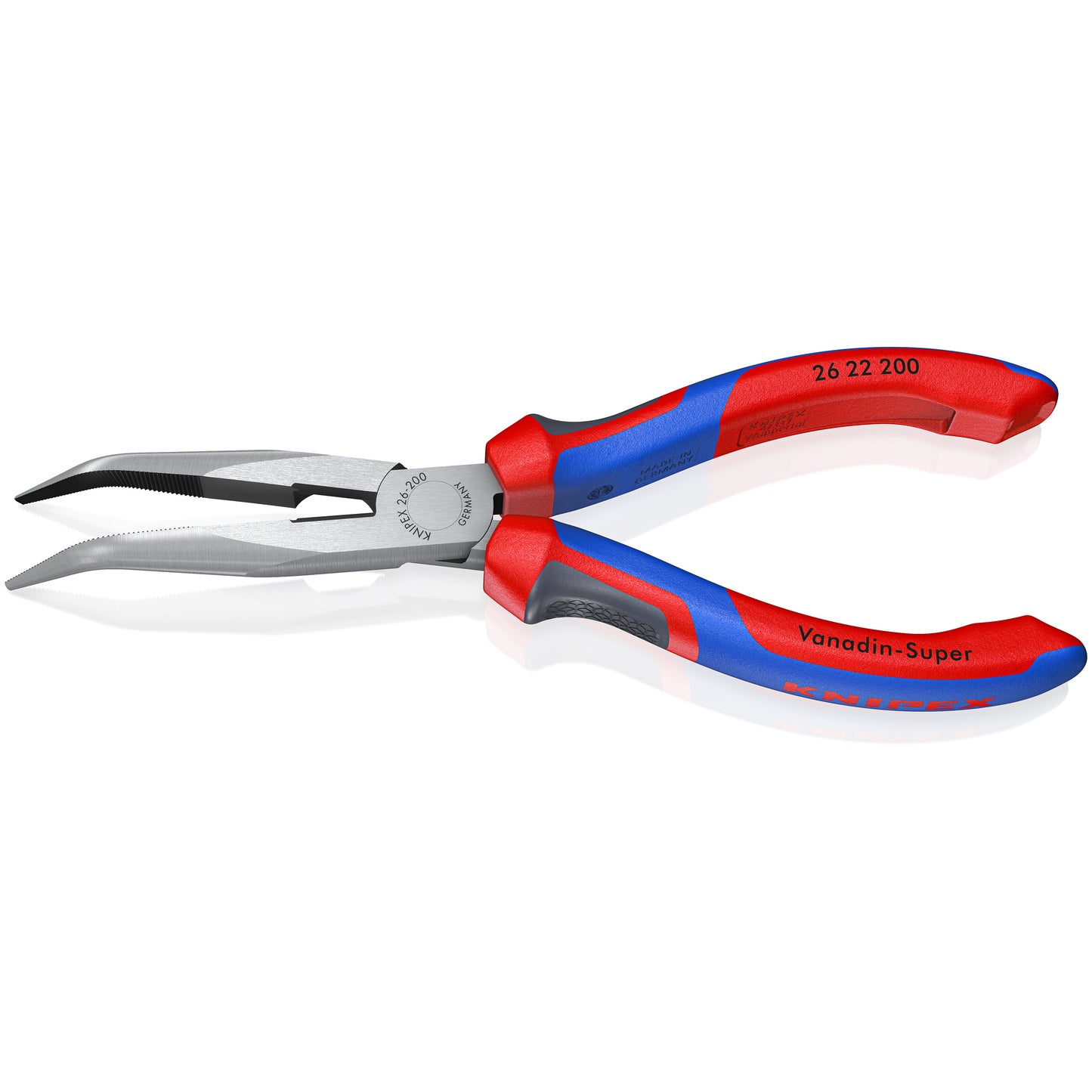 KNIPEX 26 22 200 Pinza de punta larga con ángulo 200 mm