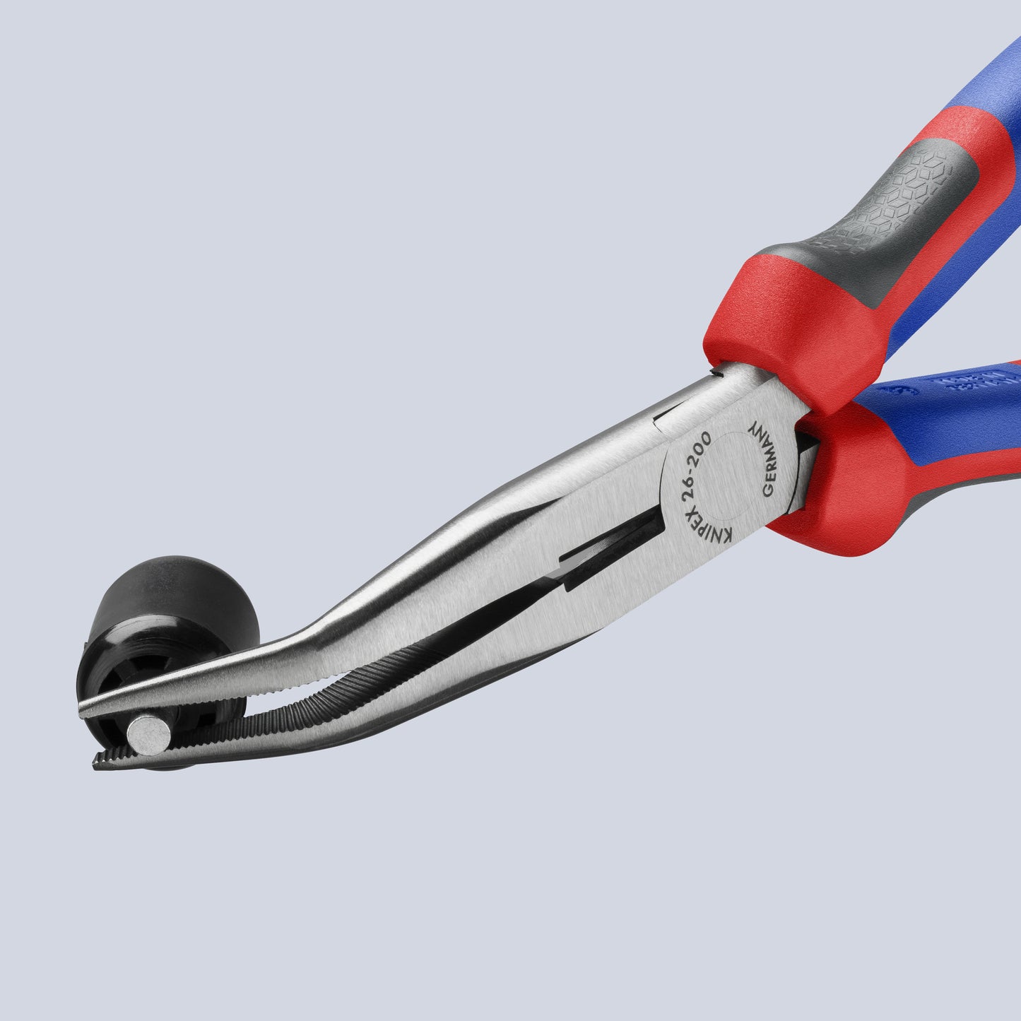 KNIPEX 26 22 200 Pinza de punta larga con ángulo 200 mm