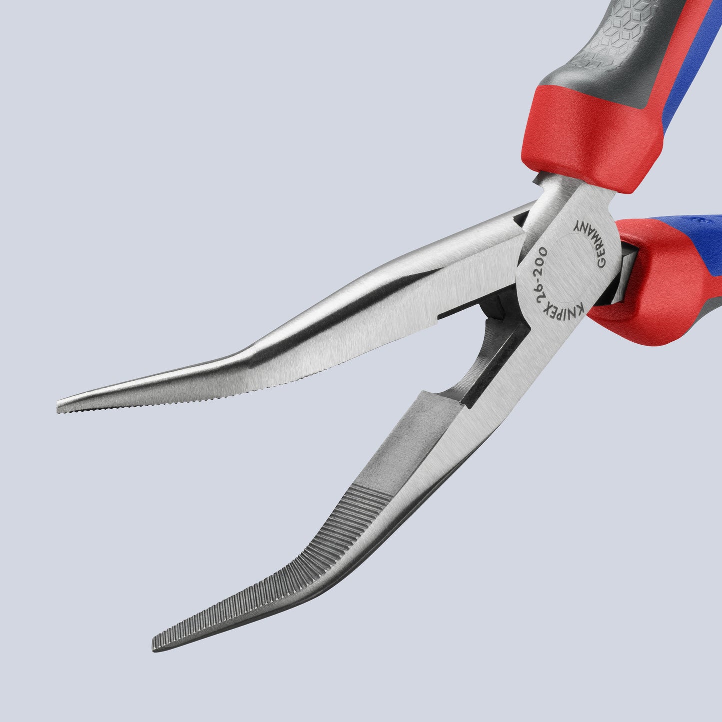 KNIPEX 26 22 200 Pinza de punta larga con ángulo 200 mm