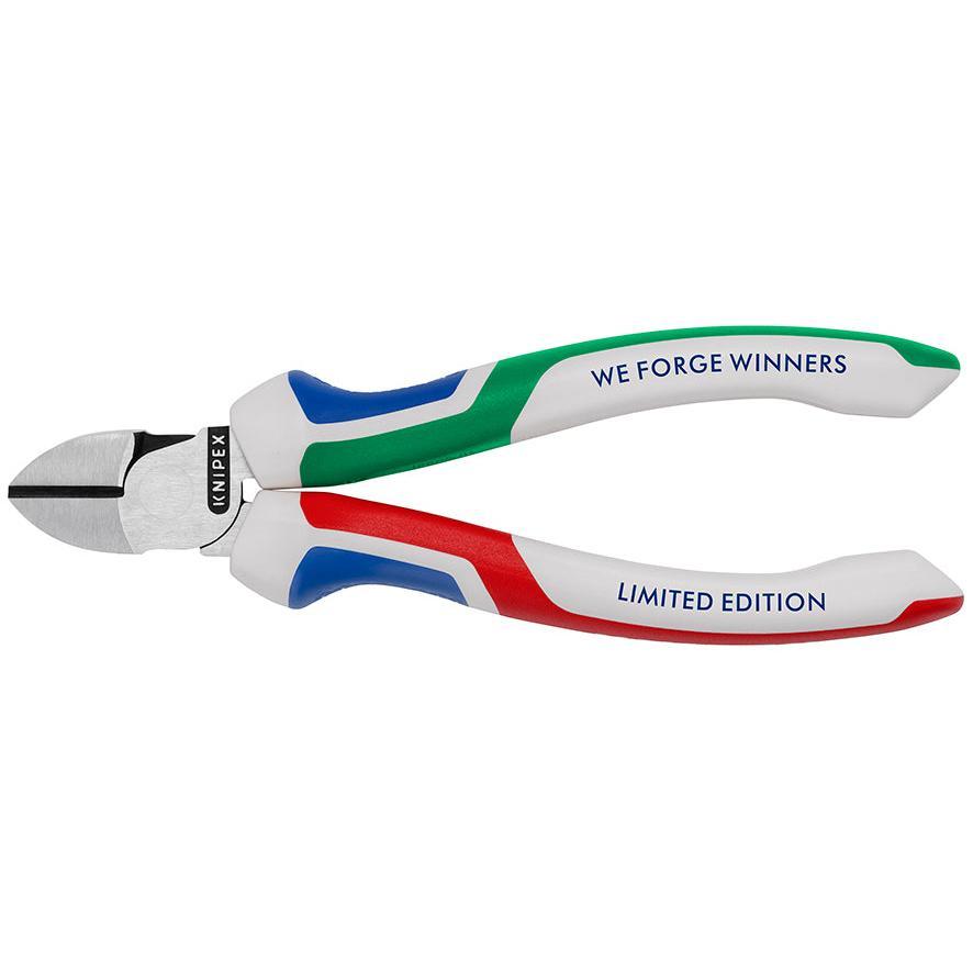 KNIPEX 70 02 160 S8 Pinzas de corte diagonal WE FORGE WINNERS con mangos ergonómicos pavonada 160 mm (6.25'') - Edición limitada 2026