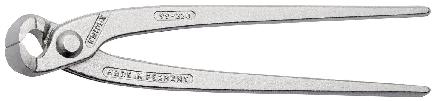 KNIPEX 99 04 220 Pinzas para armadores (Pinzas Rabitz o de trenzador) galvanizada 220 mm
