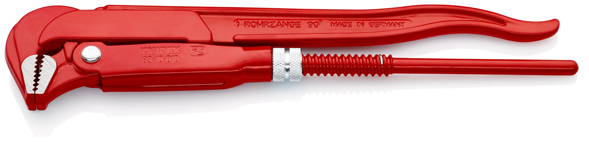 KNIPEX 83 10 010 Llave para tubos de 90° recubierto de pintura pulverizada, roja 310 mm