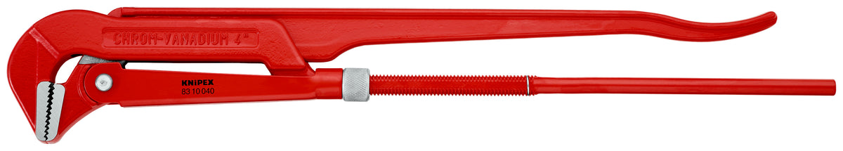 KNIPEX 83 10 040 Llave para tubos de 90° recubierto de pintura pulverizada, roja 750 mm