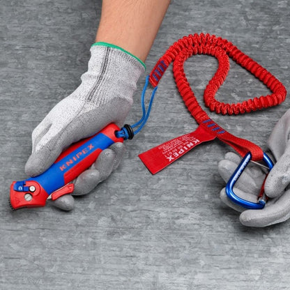 KNIPEX 16 50 145 SB Navaja pelacables con carraca con mango ergonómico 145 mm (5.75″)