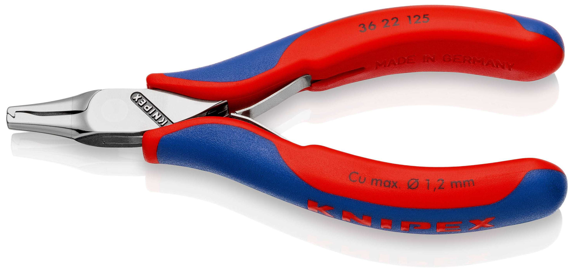 KNIPEX 36 22 125 Pinza de montaje para electrónica Con fundas en dos componentes 125 mm