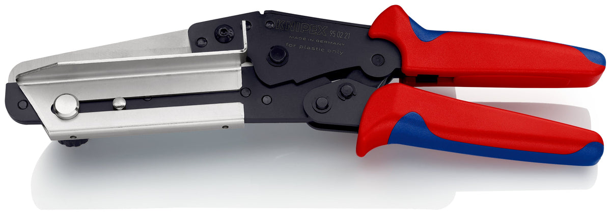 KNIPEX 95 02 21 Cortante para plásticos también para conductores de cable con mangos en dos componentes bru¤ido 275 mm