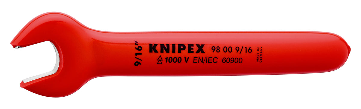 KNIPEX 98 00 9/16″ Llave española aislada 1000V 9/16'' cromada 152 mm (6'')
