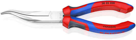 KNIPEX 38 35 200 Pinza para mecánicos con mangos confort cromado 200 mm