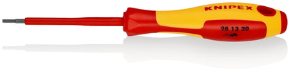 KNIPEX 98 13 20 Desarmador allen aislado 2 mm con mango ergonómico 1000V bruñido 175 mm (6.5'')