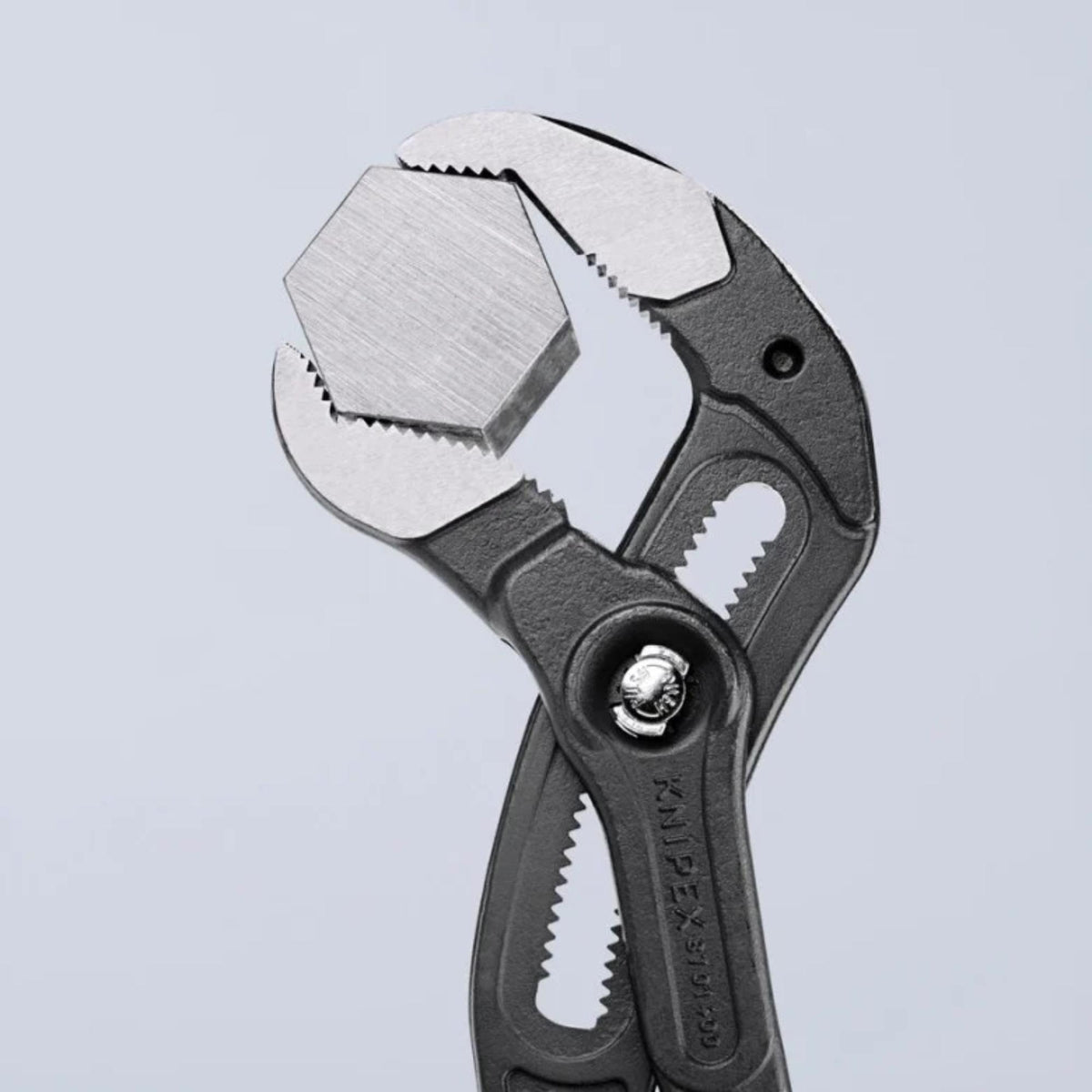 KNIPEX 87 01 400 SB Pinza de extensión pico de loro Cobra con mangos de plástico pavonada XL 400 mm (16'')