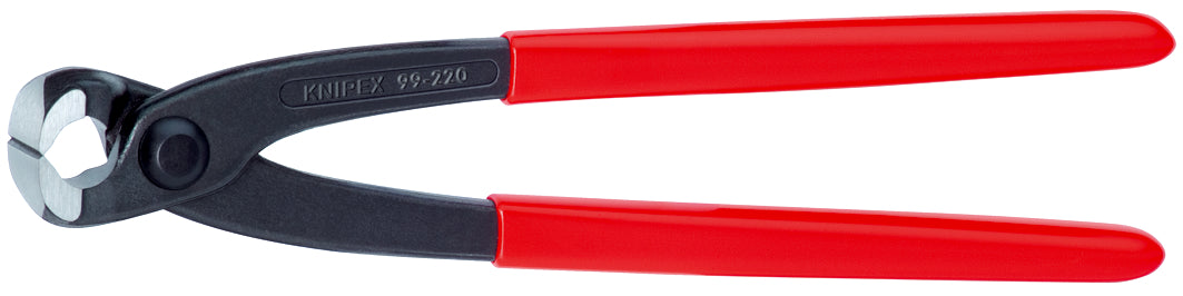 KNIPEX 99 01 220 SB Tenaza para amarre de varilla con mangos de plástico pavonada 220 mm (8.5'')