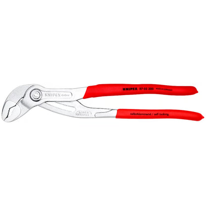 KNIPEX 87 03 300 SB Pinza de extensión pico de loro Cobra con mangos de plástico cromada 300 mm (12'')