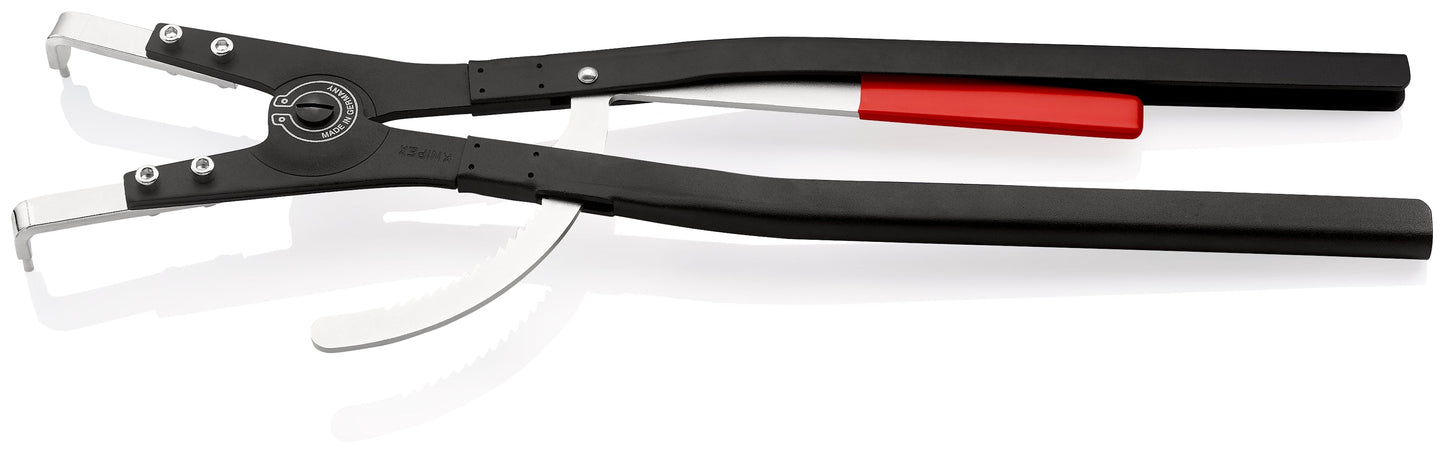 KNIPEX 46 20 A61 Pinza para anillos de retención exteriores grandes con puntas ángulo 90° mangos sin recubrimiento pintura pulverizada negra  580 mm (22.75'')