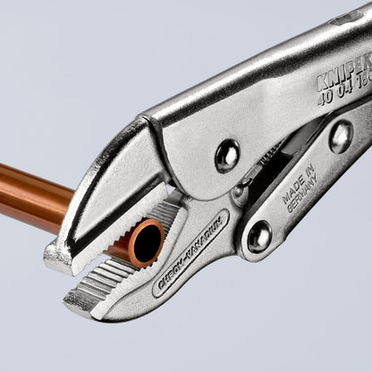 KNIPEX 40 04 180 Pinza de presión recta universal mangos sin recubrimiento galvanizada 180 mm (7.25'')
