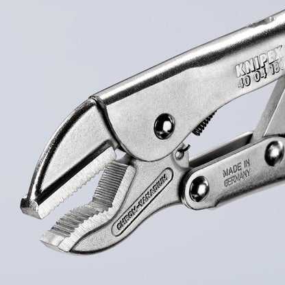 KNIPEX 40 04 180 Pinza de presión recta universal mangos sin recubrimiento galvanizada 180 mm (7.25'')