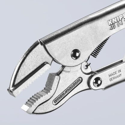 KNIPEX 40 04 250 SB Pinza de presión recta universal mangos sin recubrimiento galvanizada 250 mm (10'')