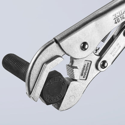 KNIPEX 40 14 250 Pinza de presión con mordaza giratoria mangos sin recubrimiento galvanizada 250 mm (10'')