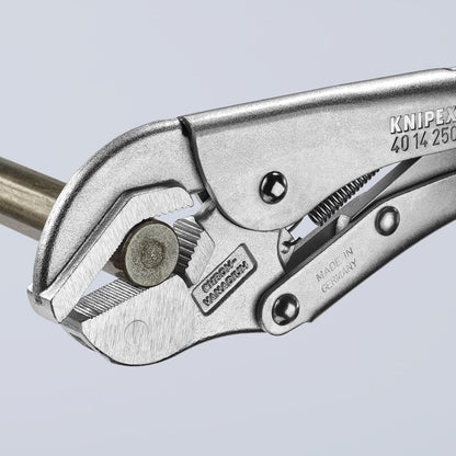 KNIPEX 40 14 250 Pinza de presión con mordaza giratoria mangos sin recubrimiento galvanizada 250 mm (10'')