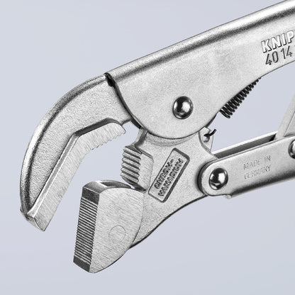 KNIPEX 40 14 250 Pinza de presión con mordaza giratoria mangos sin recubrimiento galvanizada 250 mm (10'')
