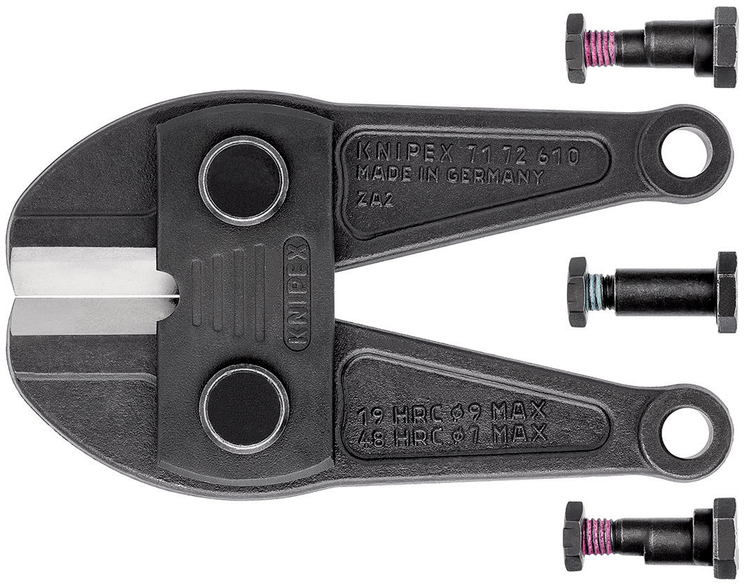 KNIPEX 71 79 610 Repuesto 1 cabezal de corte de recambio incluye tornillos para cizalla modelo 71 72 610