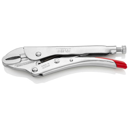 KNIPEX 41 04 180 Pinza de presión con mordaza redonda mangos sin recubrimiento galvanizada 180 mm (7.25'')