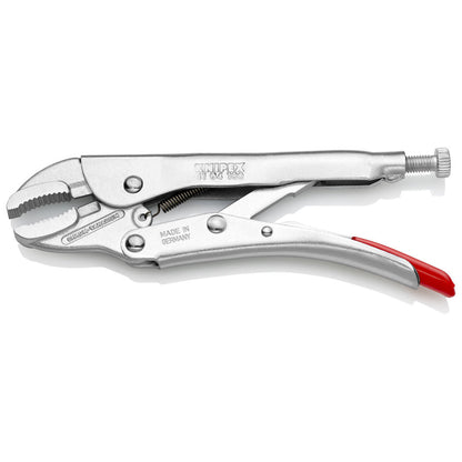 KNIPEX 41 04 180 Pinza de presión con mordaza redonda mangos sin recubrimiento galvanizada 180 mm (7.25'')