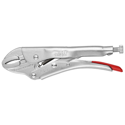 KNIPEX 41 04 180 Pinza de presión con mordaza redonda mangos sin recubrimiento galvanizada 180 mm (7.25'')