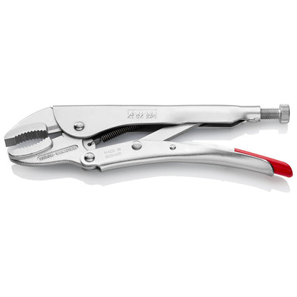 KNIPEX 41 04 250 SB Pinza de presión con mordaza redonda mangos sin recubrimiento galvanizada 250 mm (10'')