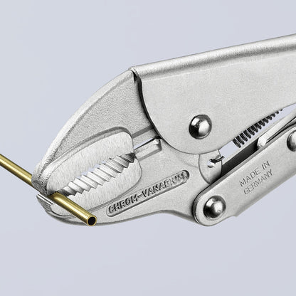 KNIPEX 41 04 250 SB Pinza de presión con mordaza redonda mangos sin recubrimiento galvanizada 250 mm (10'')