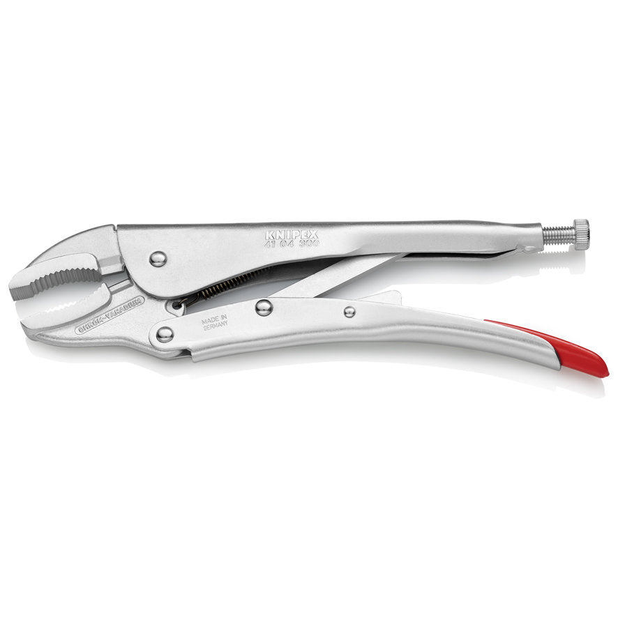 KNIPEX 41 04 300 Pinza de presión con mordaza redonda mangos sin recubrimiento galvanizada 300 mm (12'')