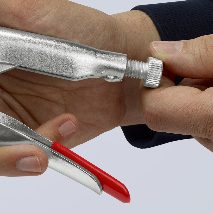 KNIPEX 41 14 250 Pinza de presión con mordaza universal mangos sin recubrimiento galvanizada 250 mm (10'')