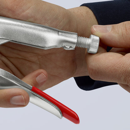 KNIPEX 41 14 250 Pinza de presión con mordaza universal mangos sin recubrimiento galvanizada 250 mm (10'')